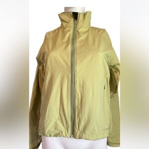 LL Bean Womens OakM3 Green Zipper‎ Jacket, Size S
